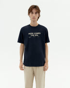 Navy classic sun Zach sustainable T-shirt-1