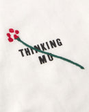 Camiseta blanca bordada flower TM Zach sostenible silueta - 2