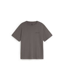 Camiseta gris bordada a mano flower Aaron sostenible silueta - 1