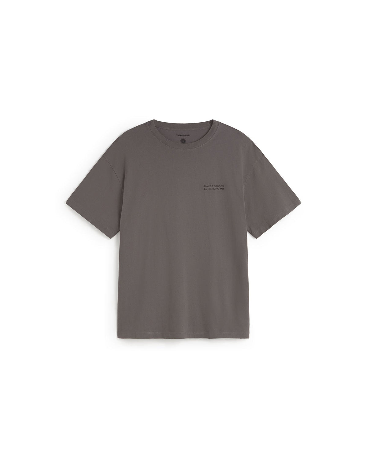 Camiseta bordada a mano flor Aaron - Gris