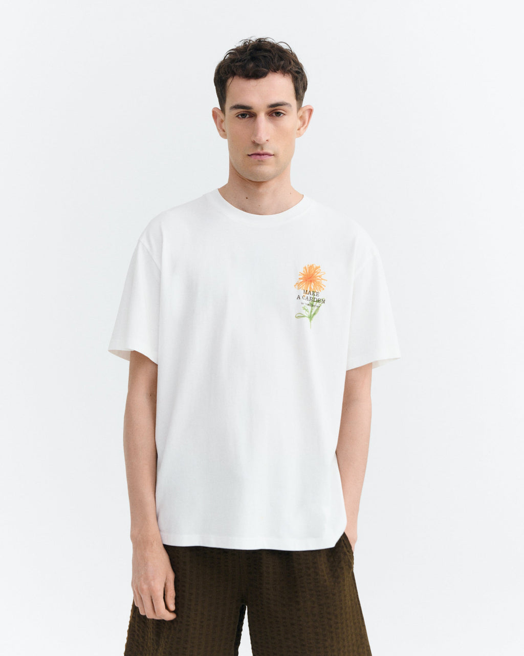 Camiseta flor crayon Aaron sostenible - 2