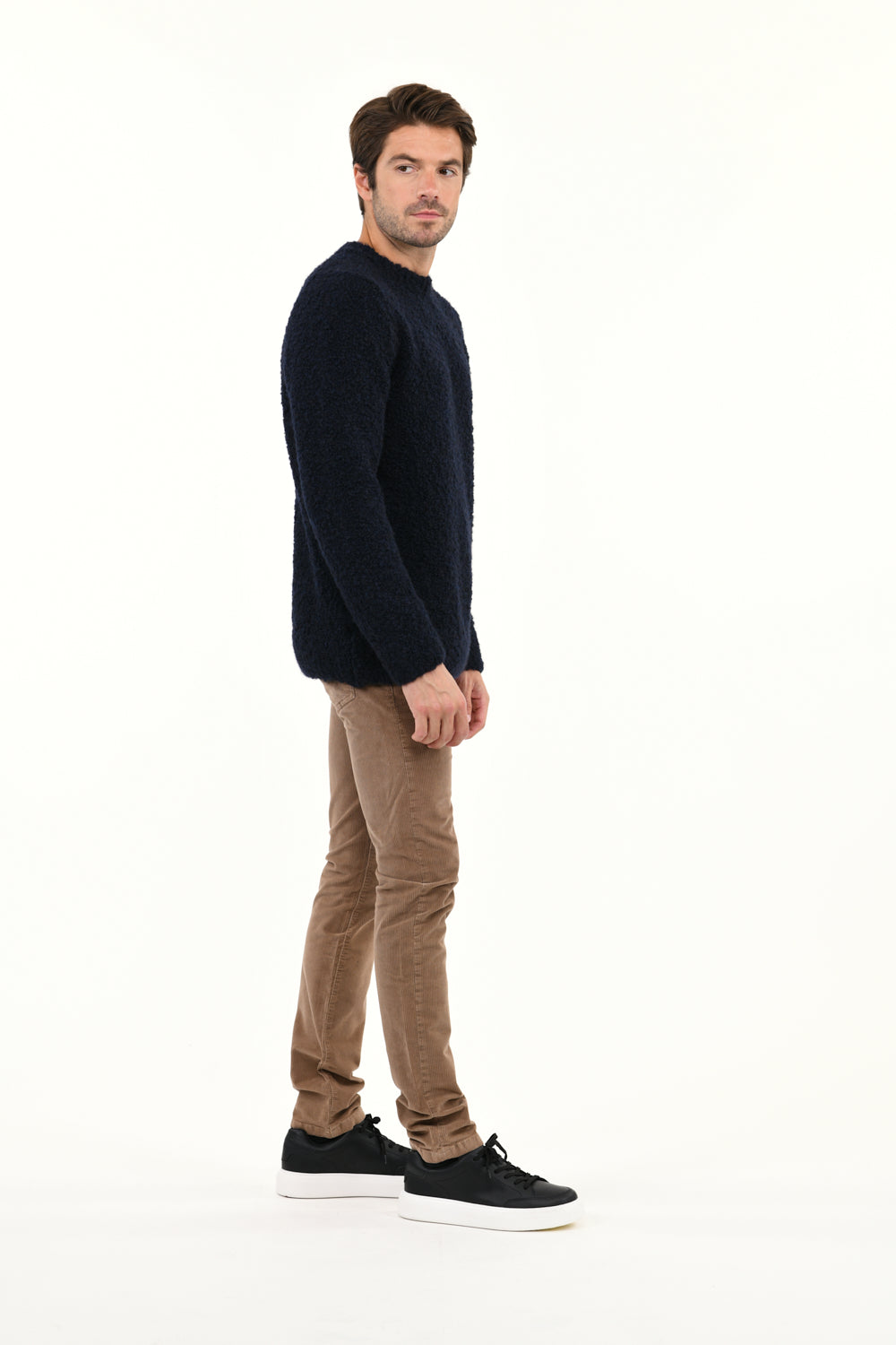 Pantalon Droit Ajusté Nobilis Corduroy - Beige - Homme