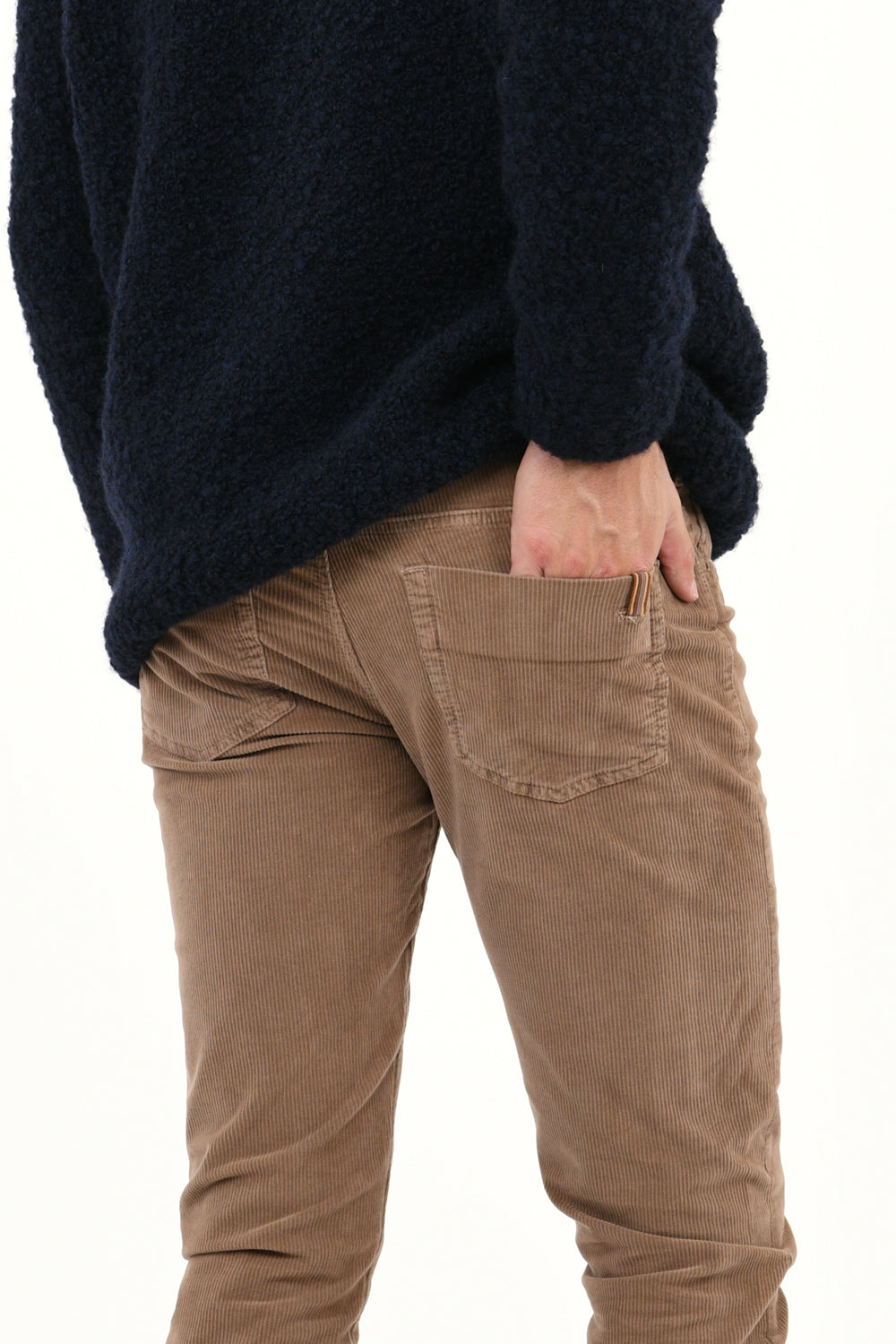 Pantalon Droit Ajusté Nobilis Corduroy - Beige - Homme