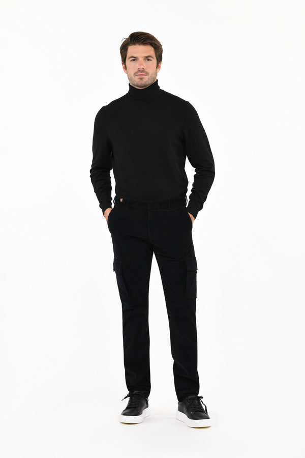 Pantalon Hunter Cargo Jumbo Cord - Bleu Noir - Homme