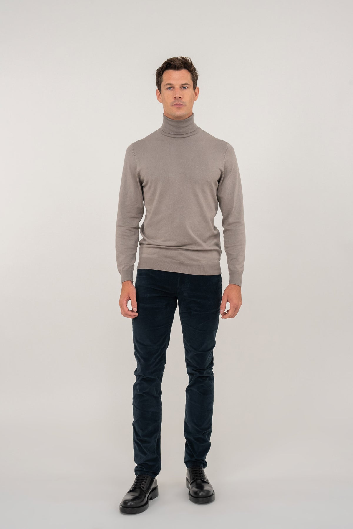 Pantalon Droit Ajusté Nobilis Smooth - Vert Forêt - Homme