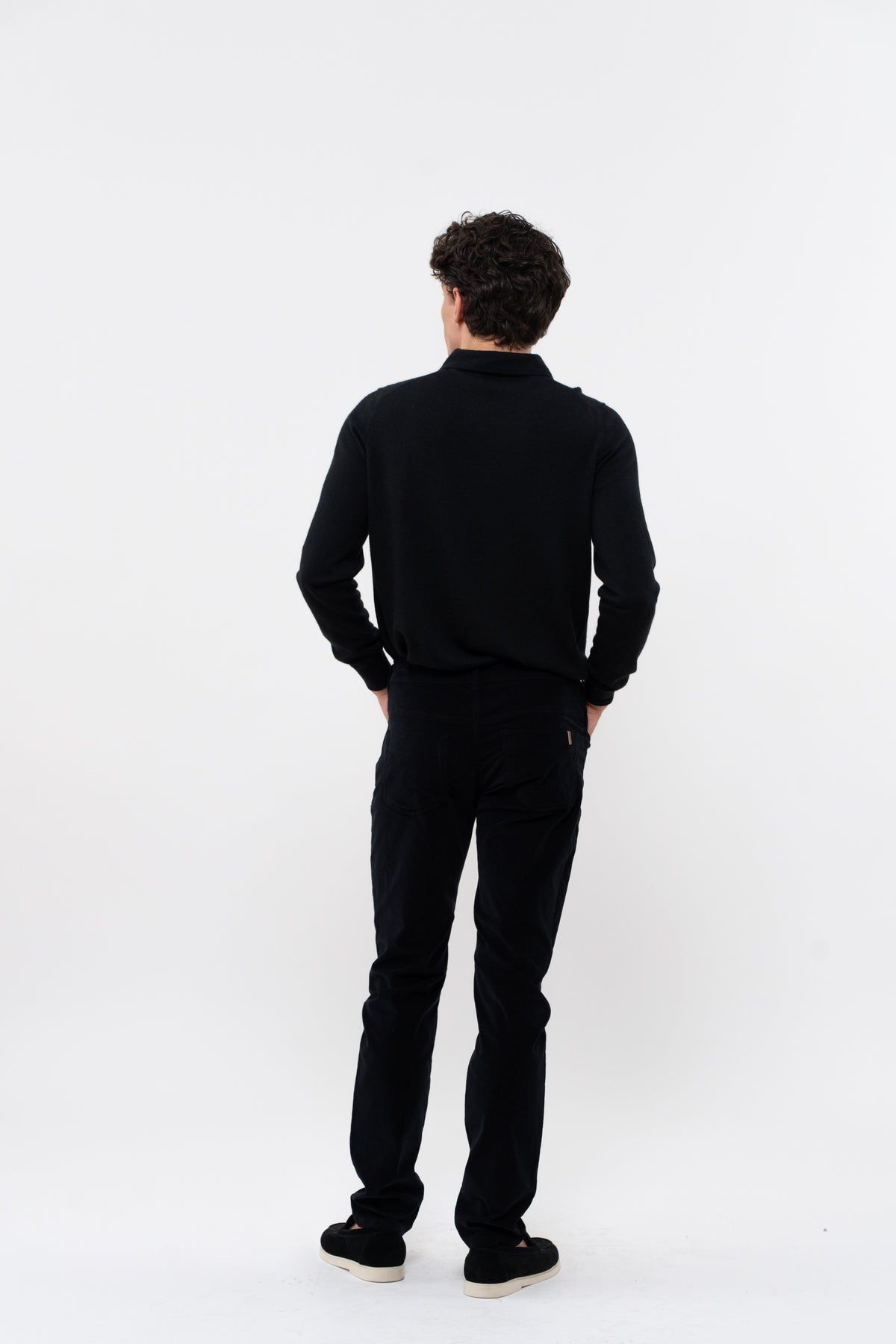 Pantalon Droit Ajusté Nobilis Smooth - Noir - Homme