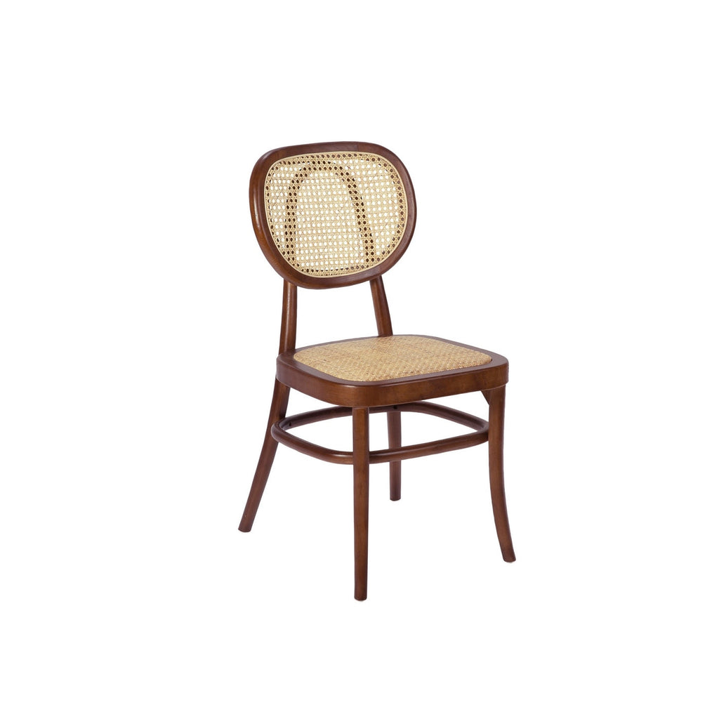 Eloise Dining Chair in Elm Wood - Brown
