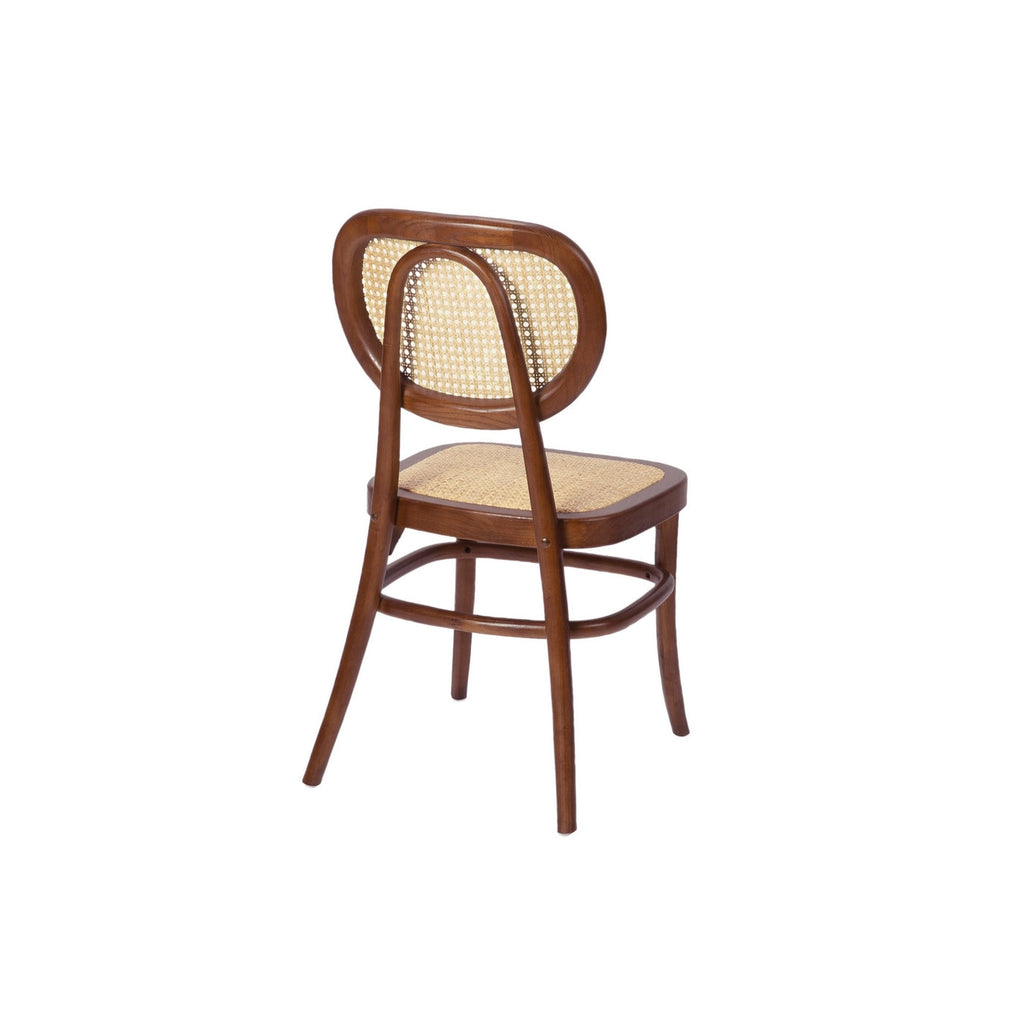 Eloise Dining Chair in Elm Wood - Brown