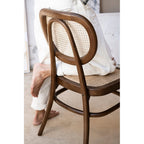 Eloise Dining Chair in Elm Wood - Brown