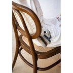 Eloise Dining Chair in Elm Wood - Brown