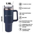 Thermos Isotherme Onamaste 1,2L - Bleu Cyan - Mixte