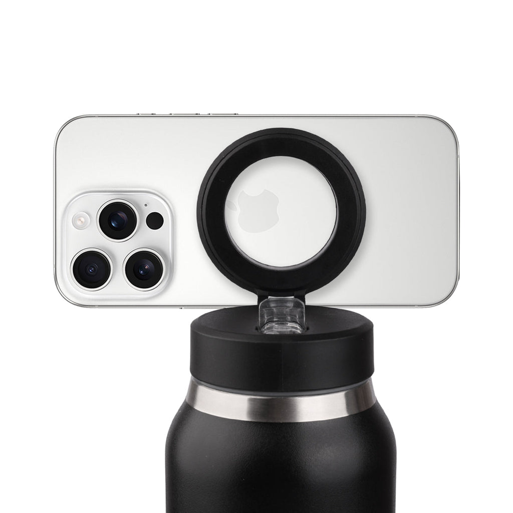 750Ml Insulated Bottle With Magnetic Phone Holder