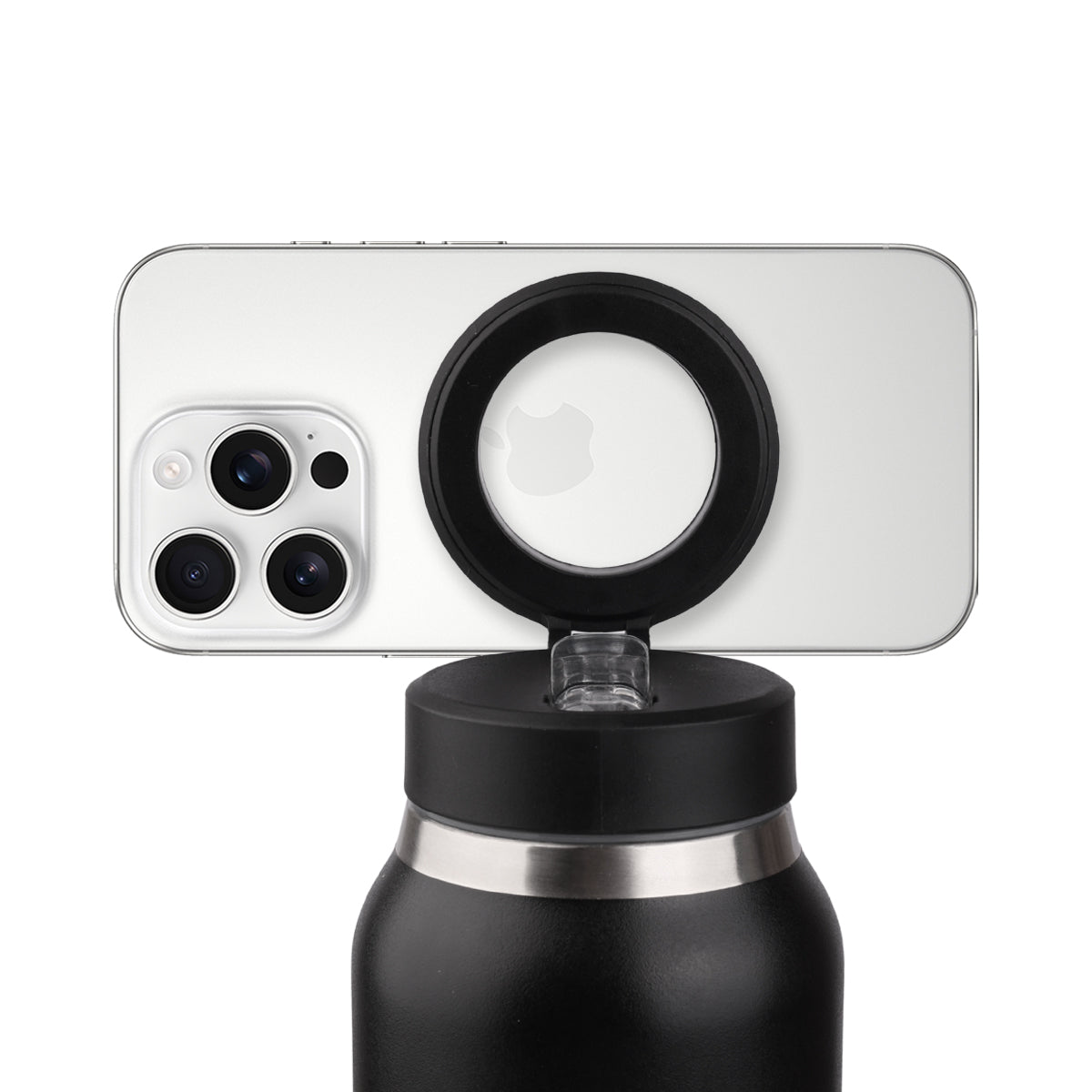 750Ml Insulated Bottle With Magnetic Phone Holder