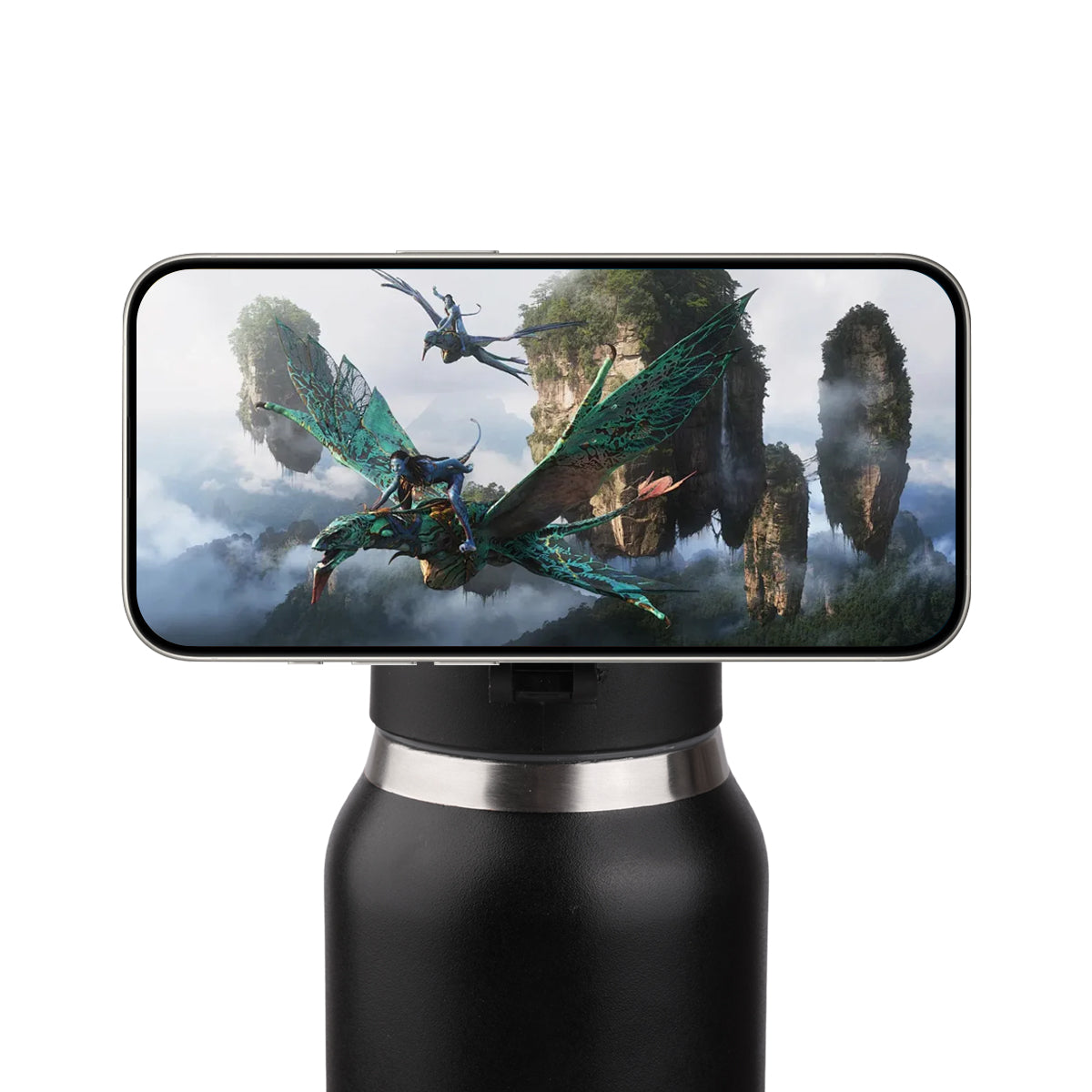 750Ml Insulated Bottle With Magnetic Phone Holder