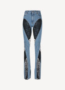 Mugler - Pantalon - Blue Washed Medium - Femme