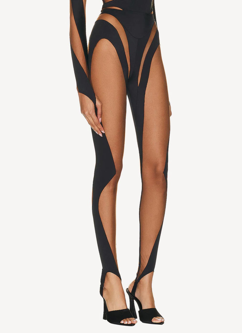 Mugler - Legging - Black - Femme