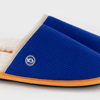 Electric Blue Corduroy Slippers