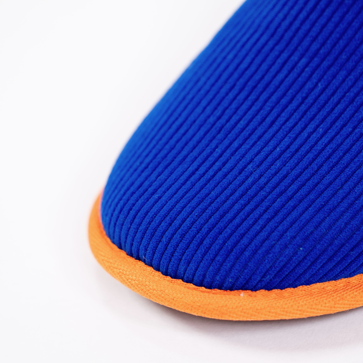 Electric Blue Corduroy Slippers