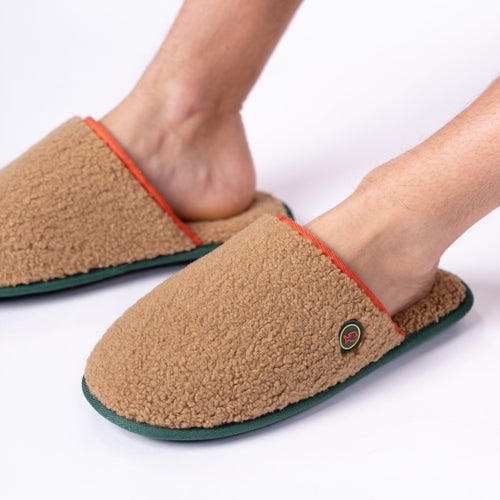 Pantuflas Sherpa - Camel