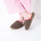 Women's Sherpa Slippers - Brown