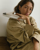 Mule femme laine, beige léopard Angarde lifestyle