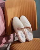 Mule Aime - Bouclette De Laine Rose - Femme