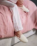 Mule Aime - Bouclette De Laine Rose - Femme