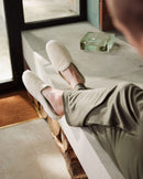 Mule Aime - Bouclette De Laine Sauge - Homme