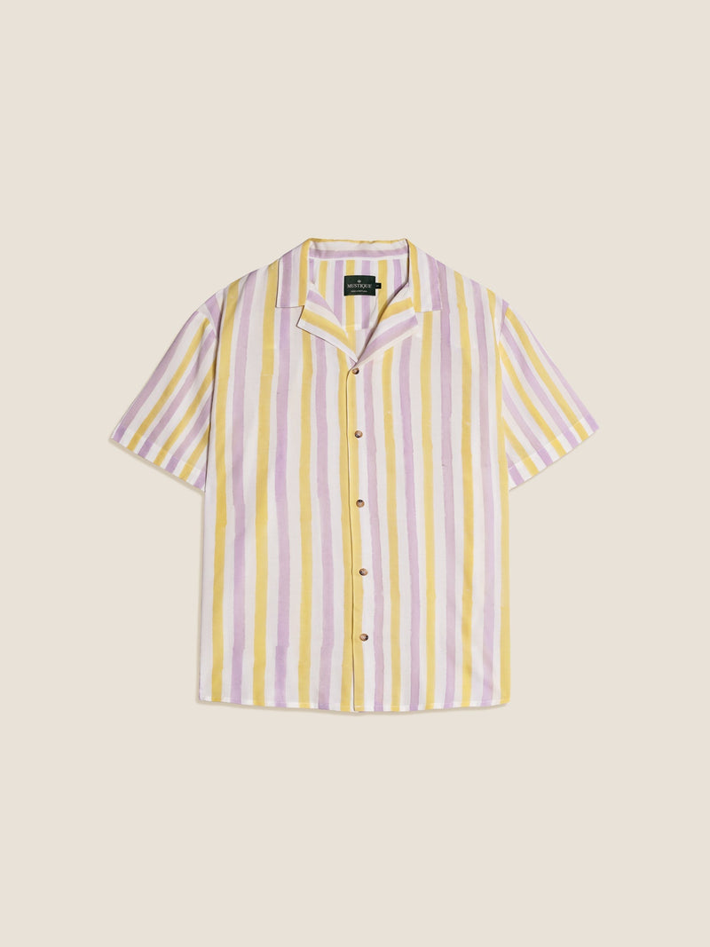 Chemise Yellow & Lilac Striped