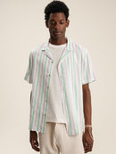 Chemise Green & Lilac Striped