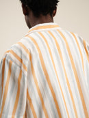 Chemise Orange & Blue Striped