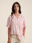 Chemise Red & Pink Striped