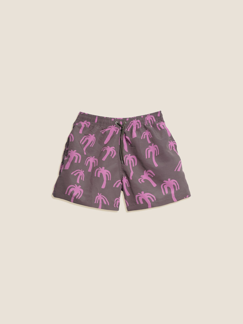 Short De Bain Homme Grey Palm