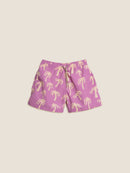 Short De Bain Homme Pink Palm