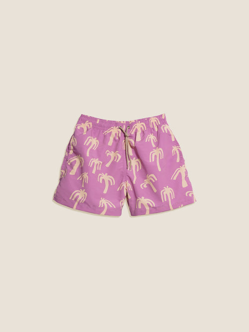 Short De Bain Homme Pink Palm