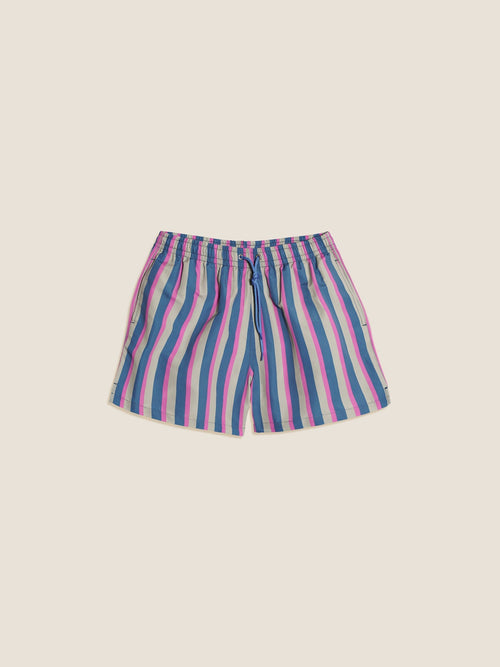 Short De Bain Homme Midnight Striped