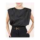 Ceinture L'Attachante Cuir De Saumon Noire