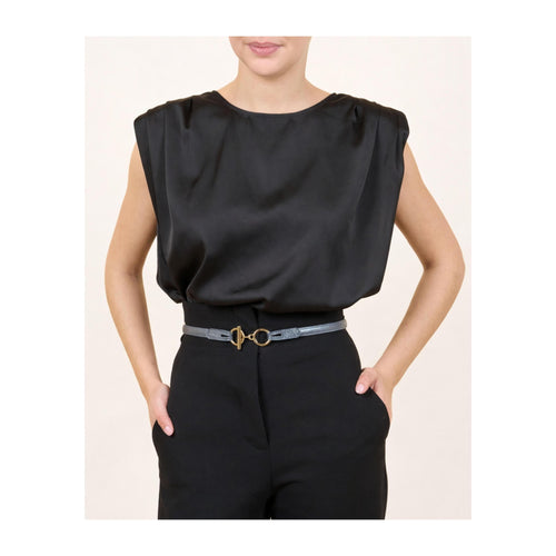 Ceinture L'Attachante Cuir De Saumon Argentée