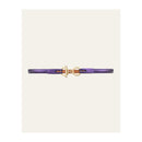 Ceinture L'Attachante Cuir De Saumon Violette Irisée