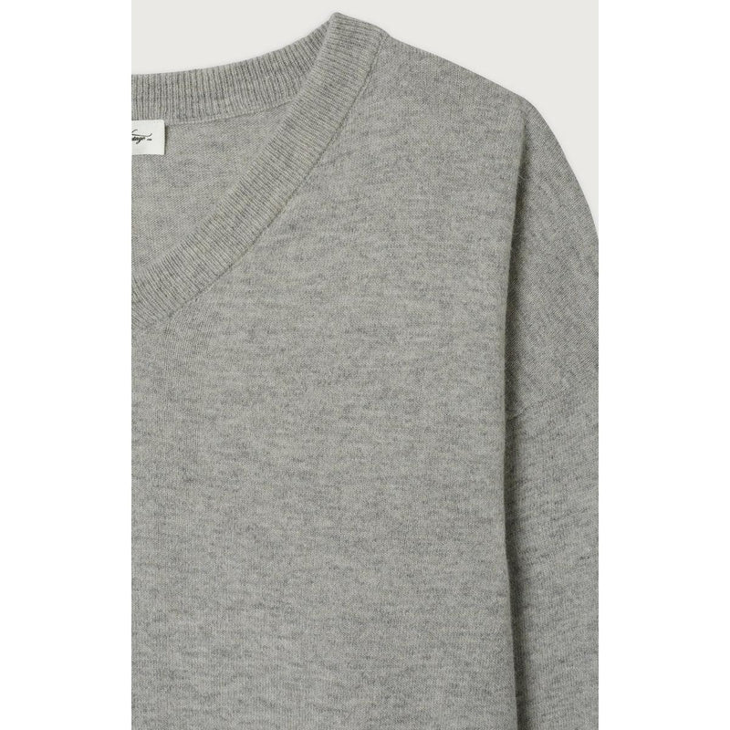 V-Neck Sweater - Light China Gray - Men