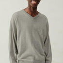 V-Neck Sweater - Light China Gray - Men