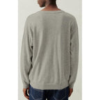 V-Neck Jumper - Light Grey Marl - Men