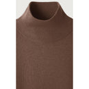 Pull Col Roule - Chatain Chine - Homme