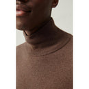 Pull Col Roule - Chatain Chine - Homme