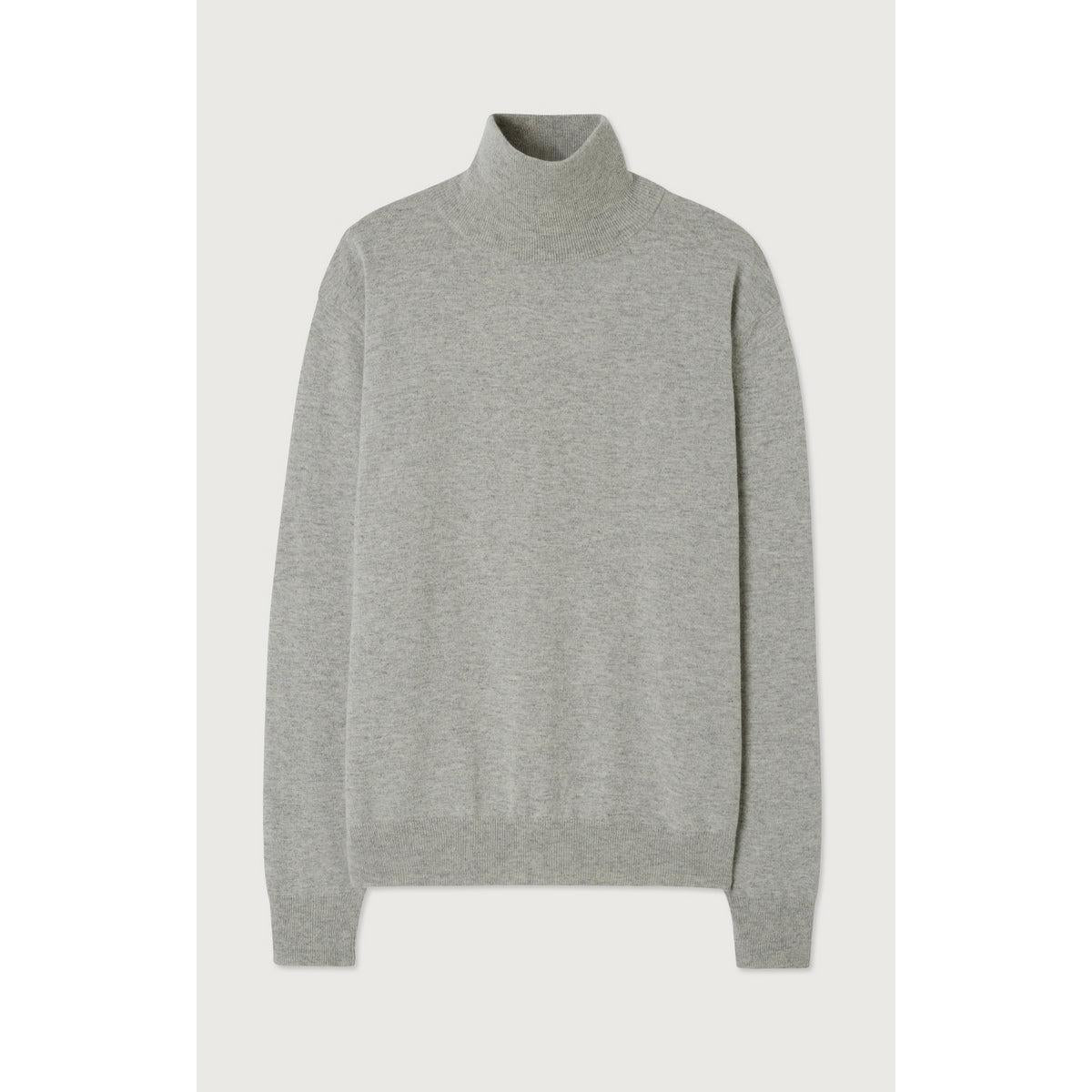 Jersey Cuello Vuelto - Gris Claro Jaspeado - Hombre