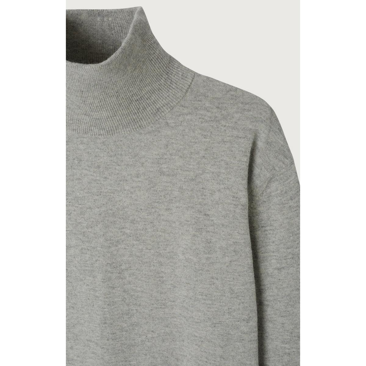 Jersey Cuello Vuelto - Gris Claro Jaspeado - Hombre