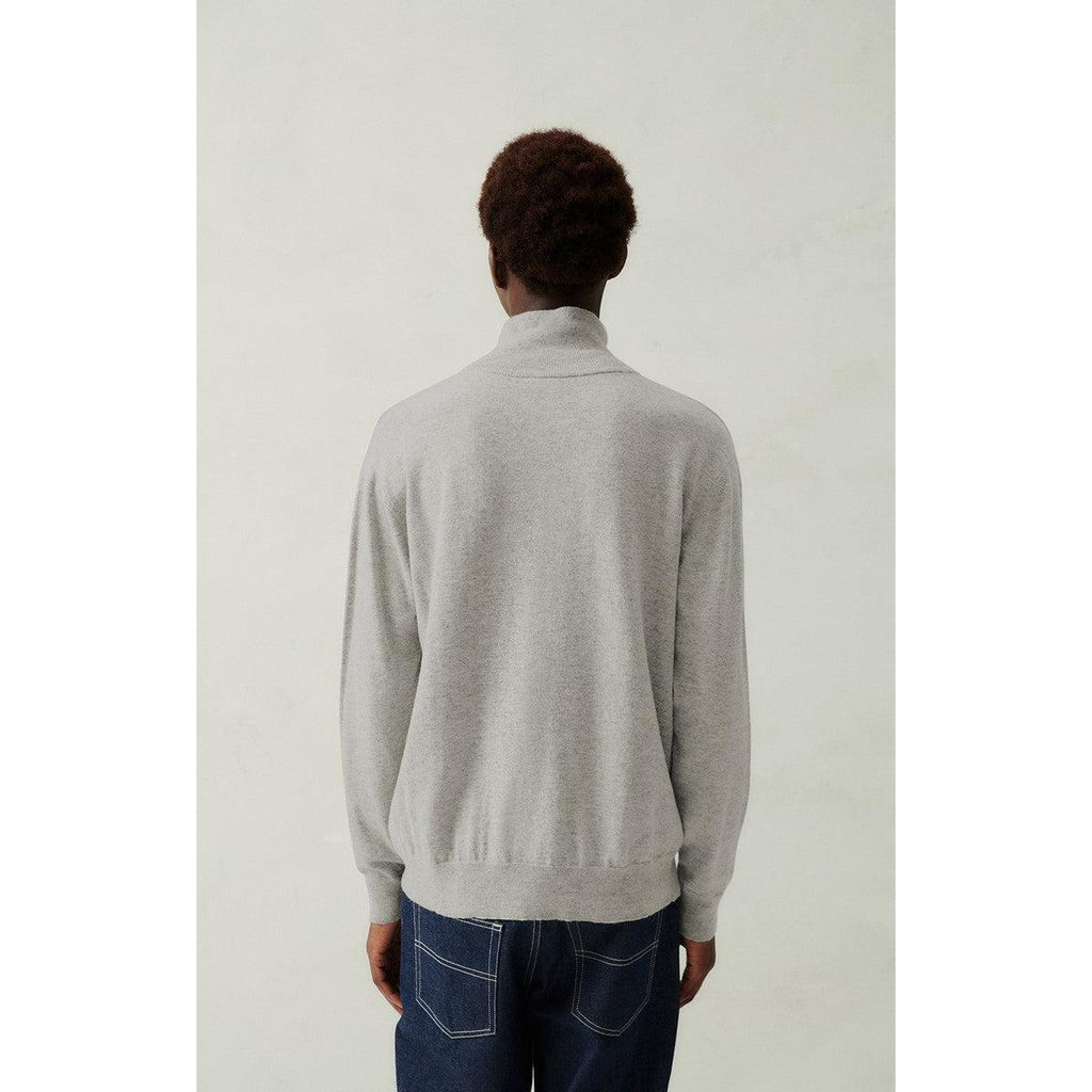Jersey Cuello Vuelto - Gris Claro Jaspeado - Hombre