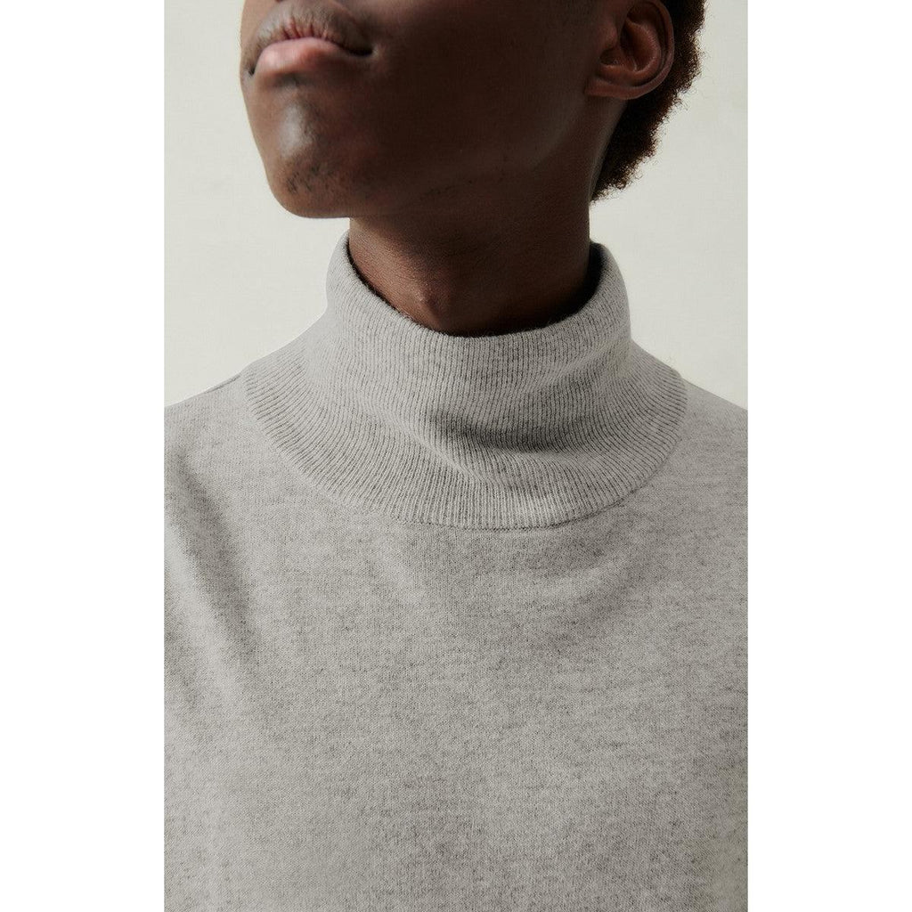 Jersey Cuello Vuelto - Gris Claro Jaspeado - Hombre