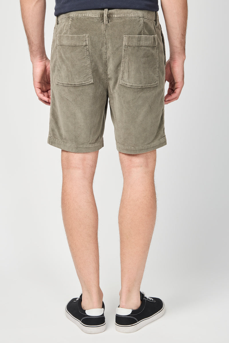 Short Retro en Pana con Bolsillo - Pigment River Rock - Hombre