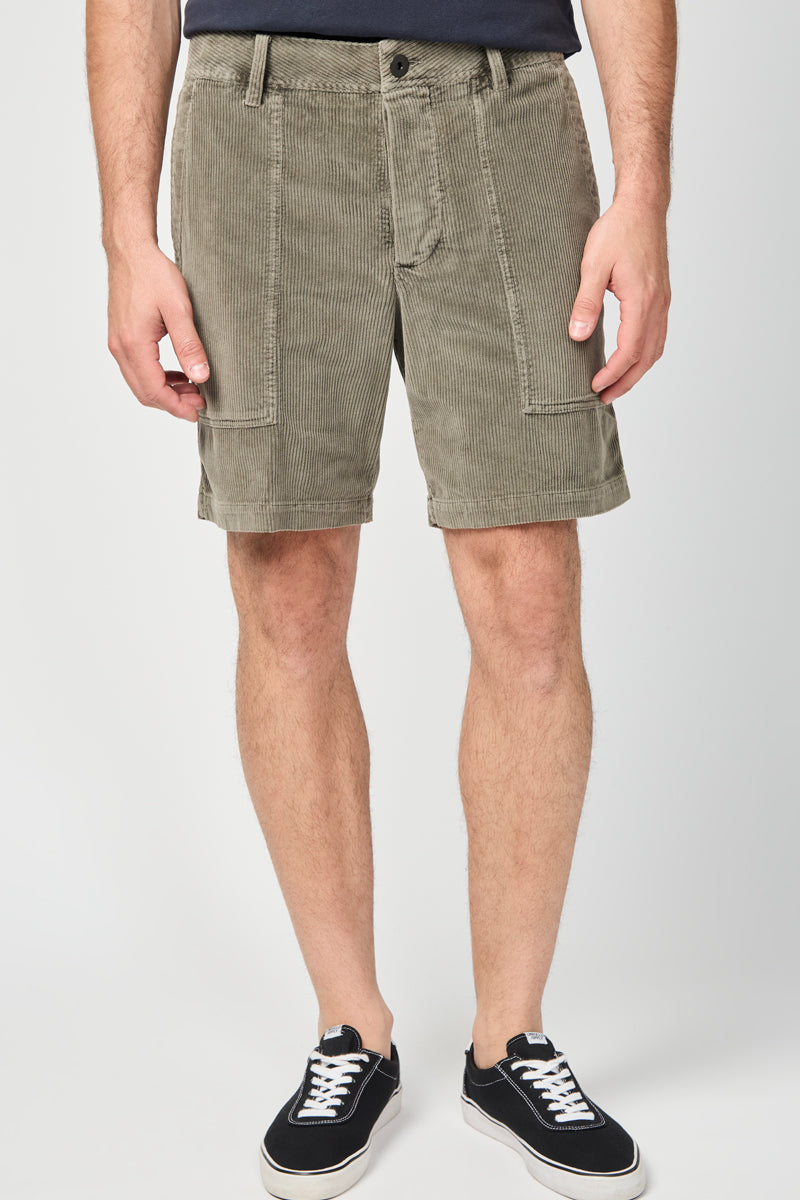 Short Retro en Pana con Bolsillo - Pigment River Rock - Hombre